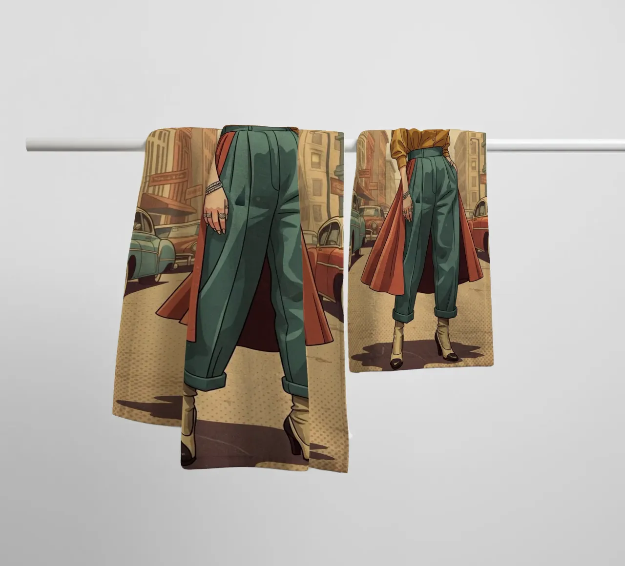 Billie Eilish vintage art towel by Lembayung art