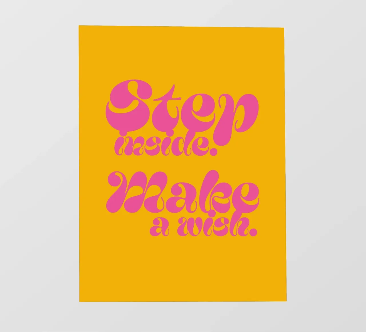 Step inside. Make a wish. telo in pvc da Fraysein Design