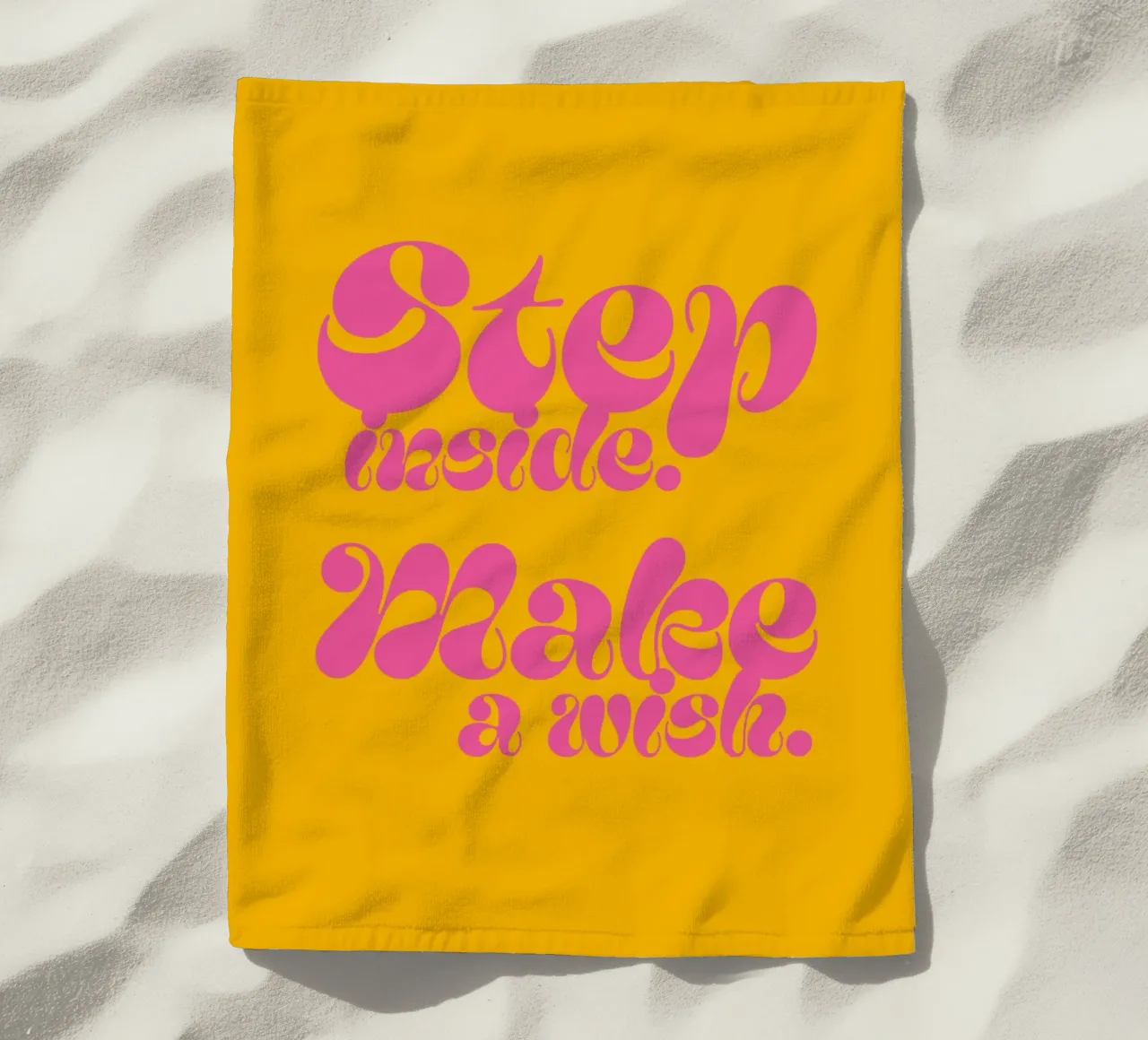 Step inside. Make a wish. toalla de playa de Fraysein Design