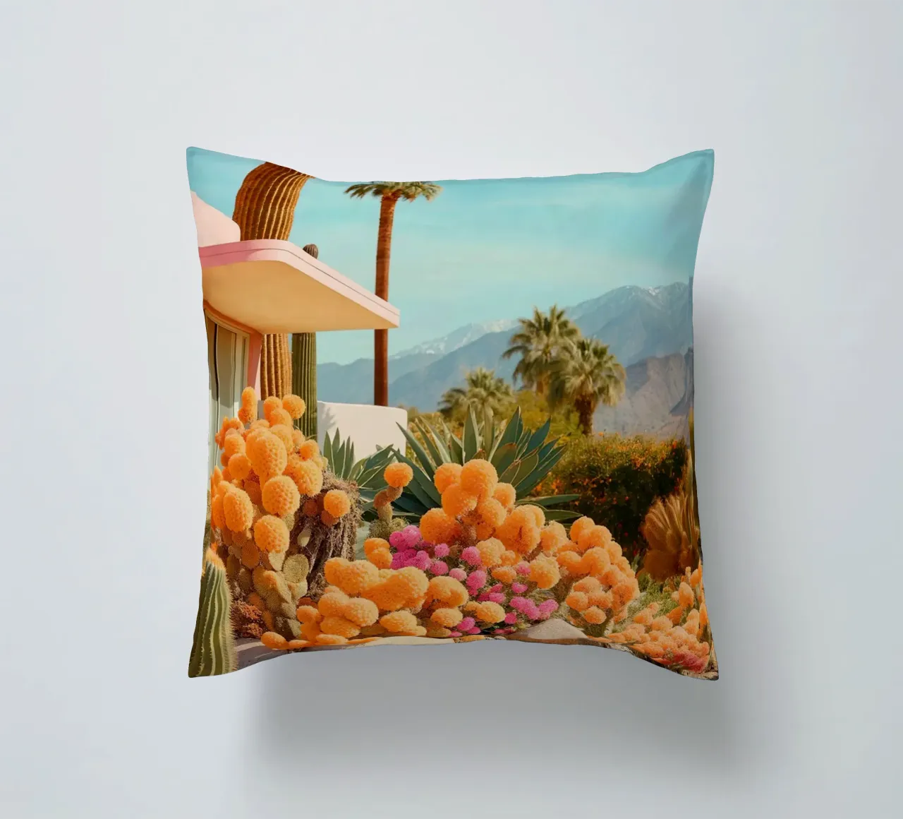 Cactuslandia II cuscino da robertmotoiart