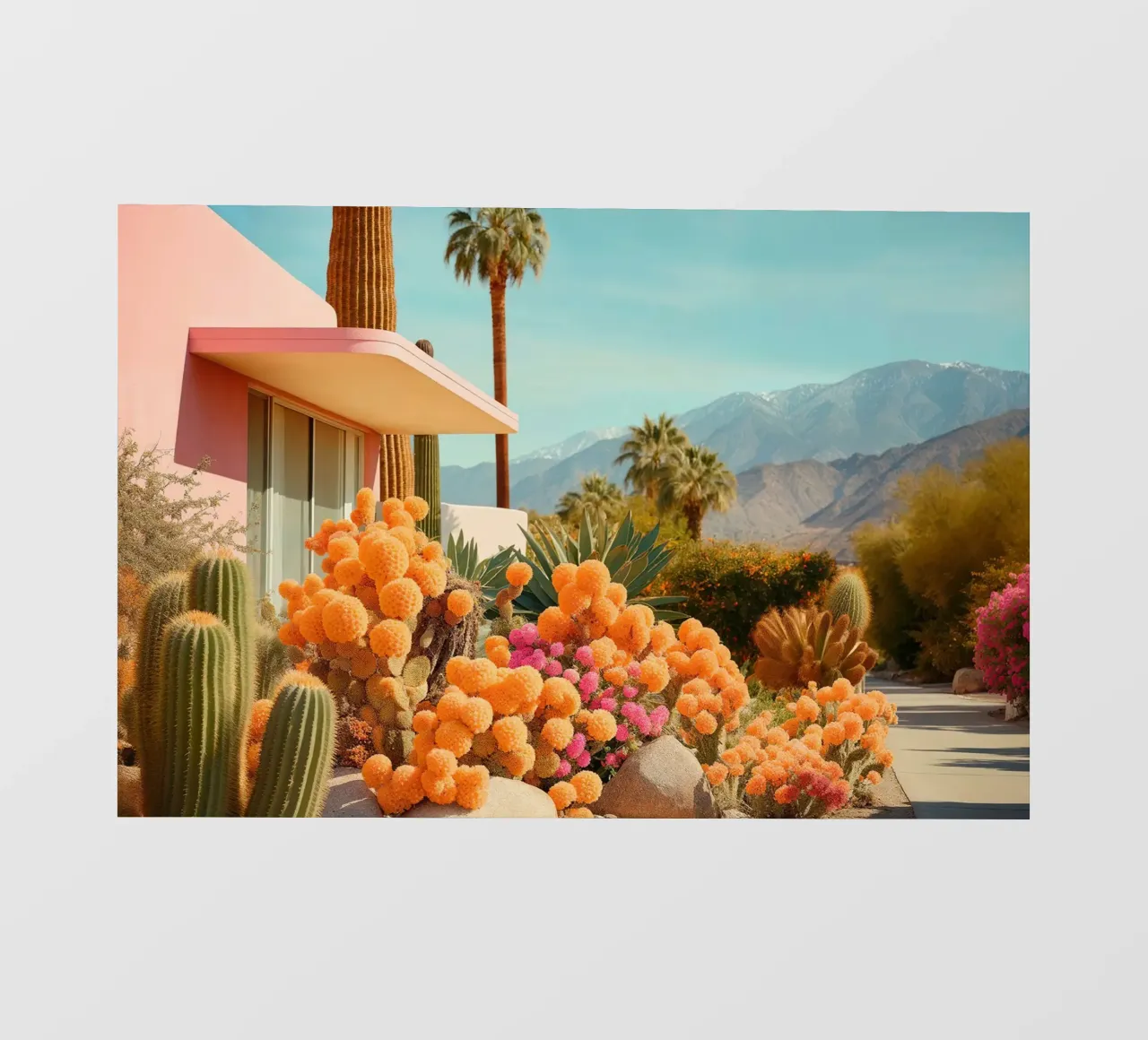 Cactuslandia II carta da parati fotografica da robertmotoiart