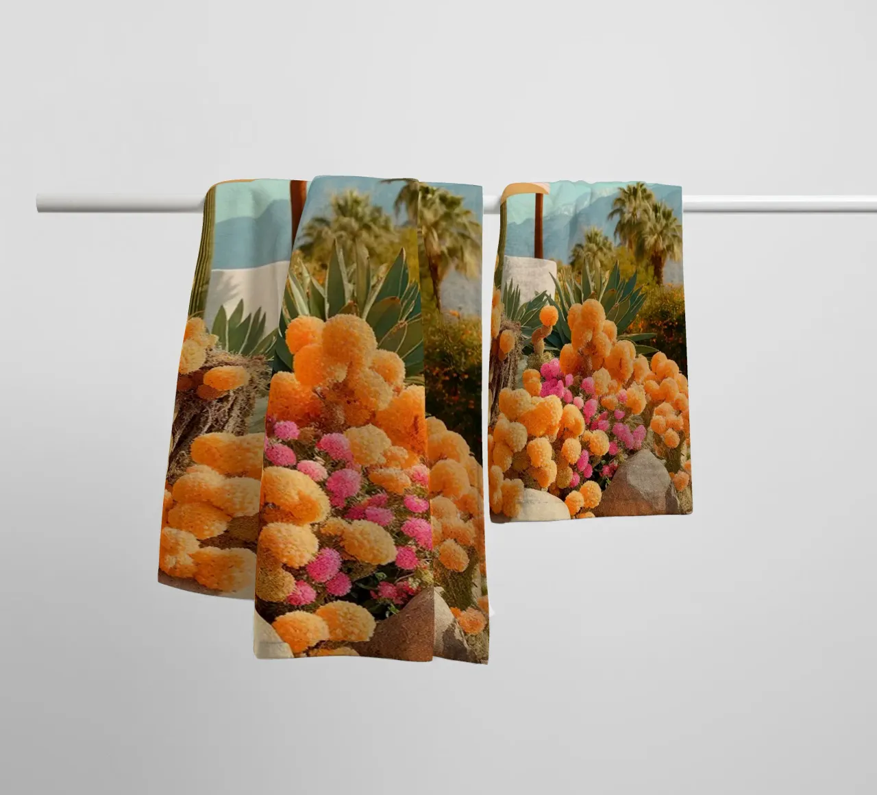 Cactuslandia II asciugamano da bagno da robertmotoiart
