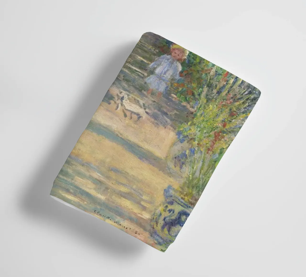 The Artist's Garden at Vétheuil (1881) by Claude Monet towel by Monet Art Prints