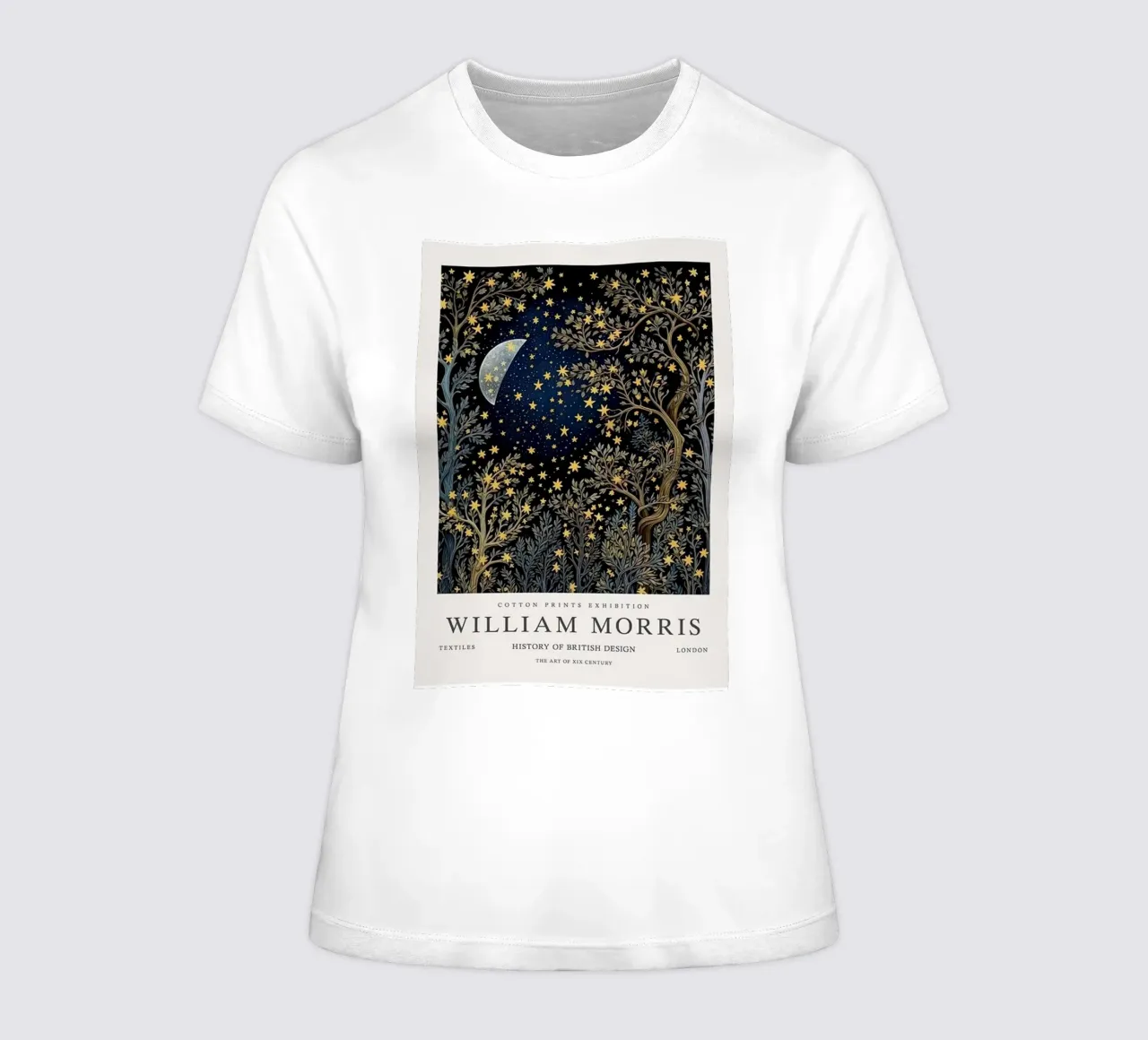 a beautiful tree to lookk at at night women's fitted t-shirt by Ropech Shop
