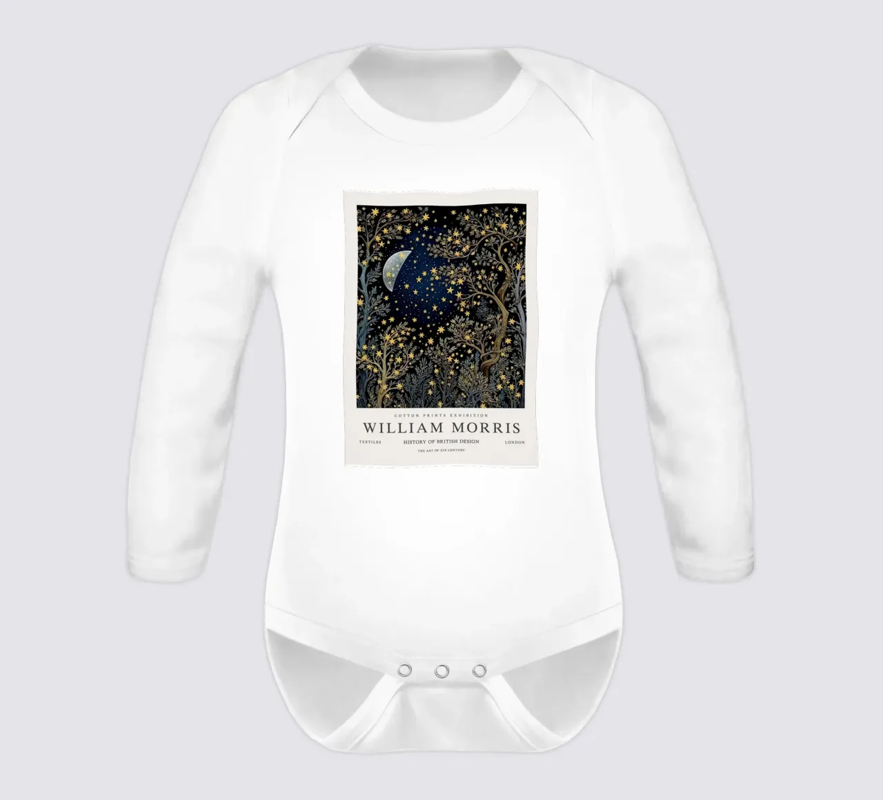 a beautiful tree to lookk at at night long-sleeve baby romper by Ropech Shop