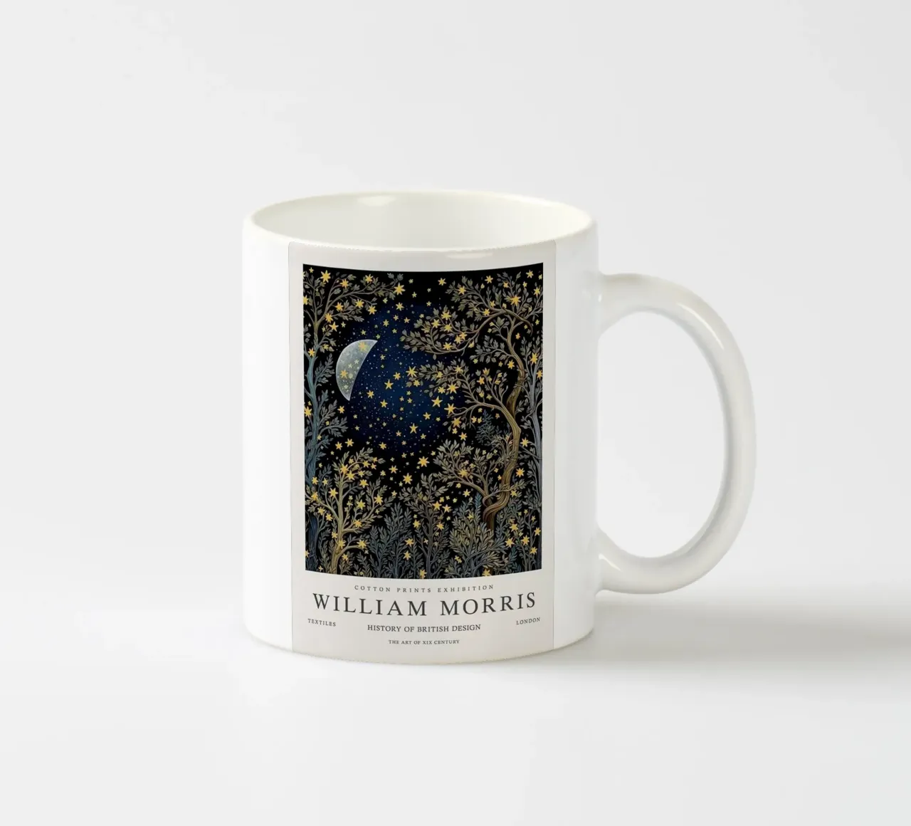un bellissimo albero da guardare di notte tazza in ceramica da Ropech Shop