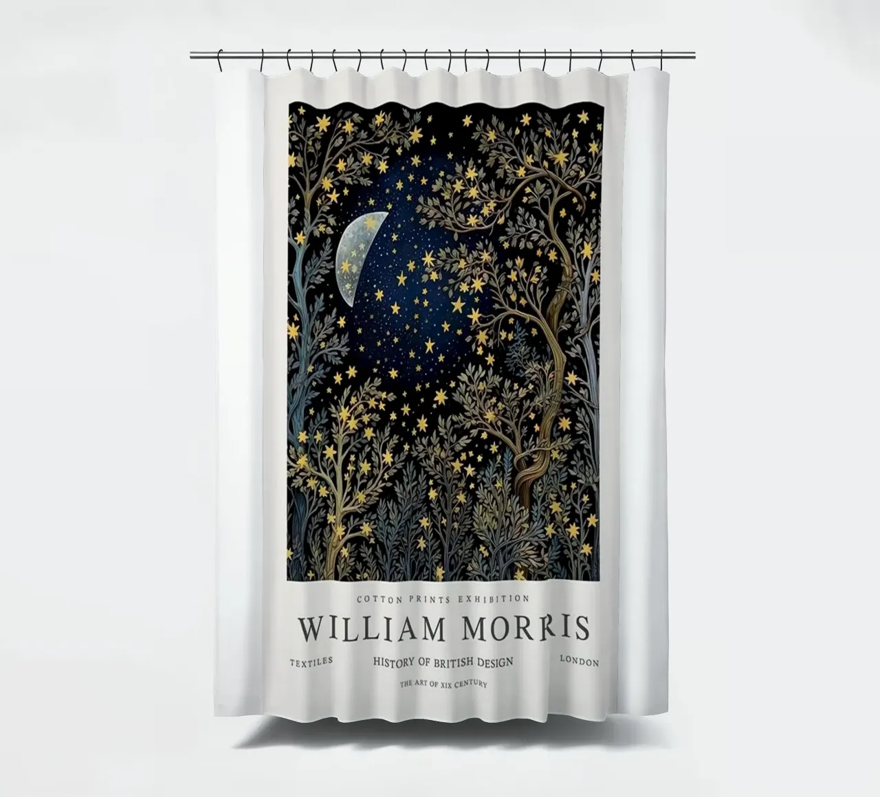 a beautiful tree to lookk at at night shower curtain by Ropech Shop