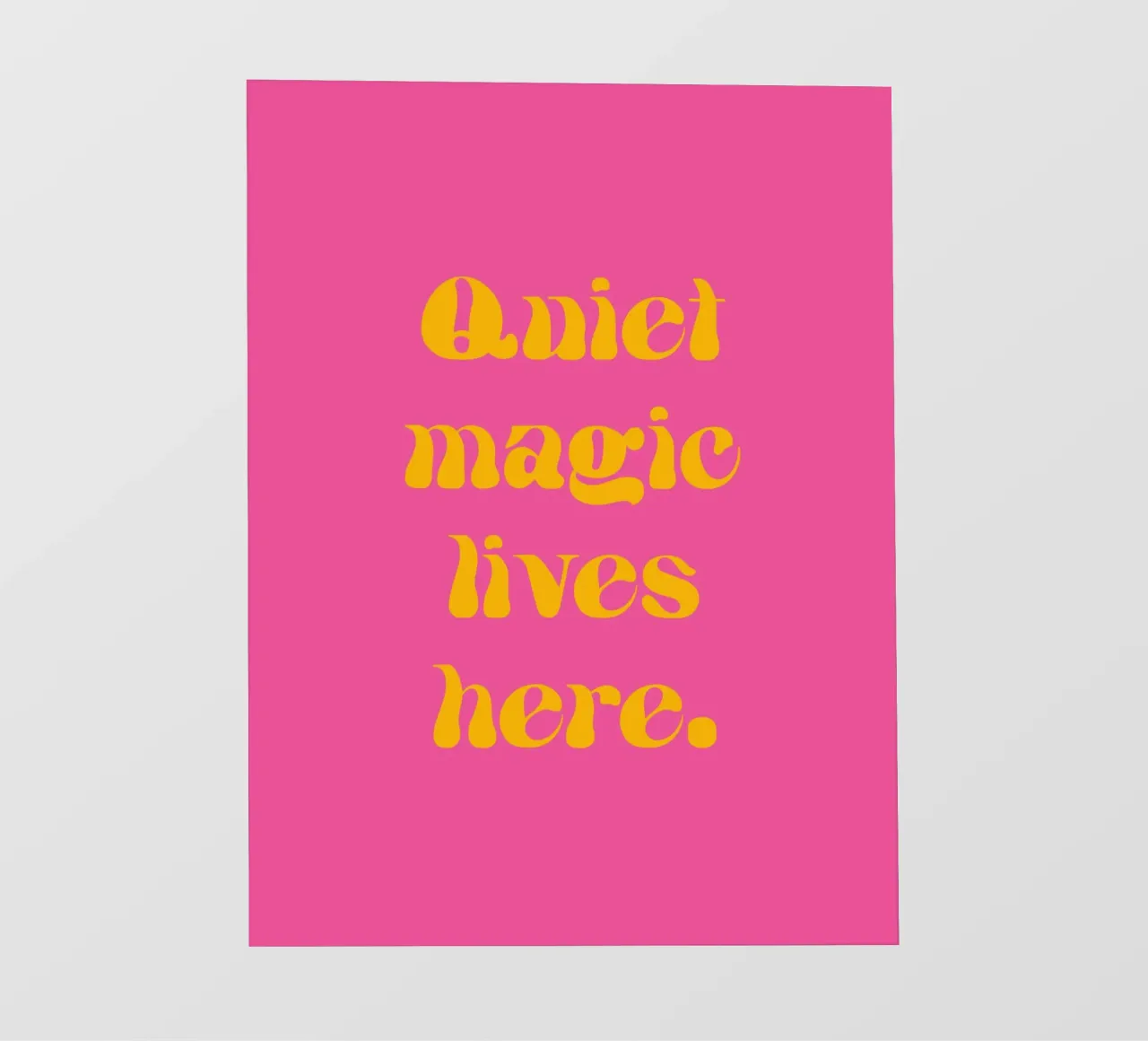 Quite magic lives here. pellicola backlit da Fraysein Design
