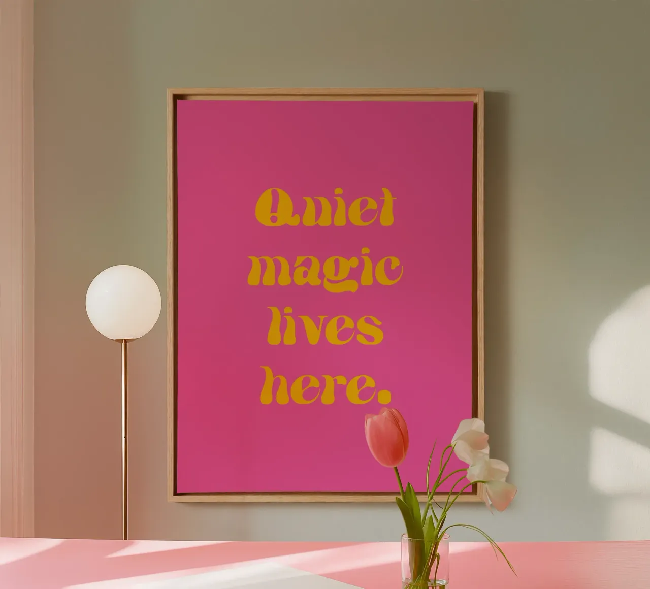 Quite magic lives here. canvas by Fraysein Design