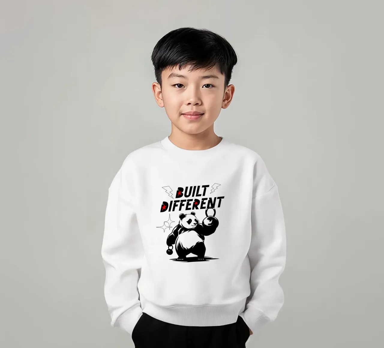 Palestra per panda carini costruita in modo diverso felpa bambino da Cute