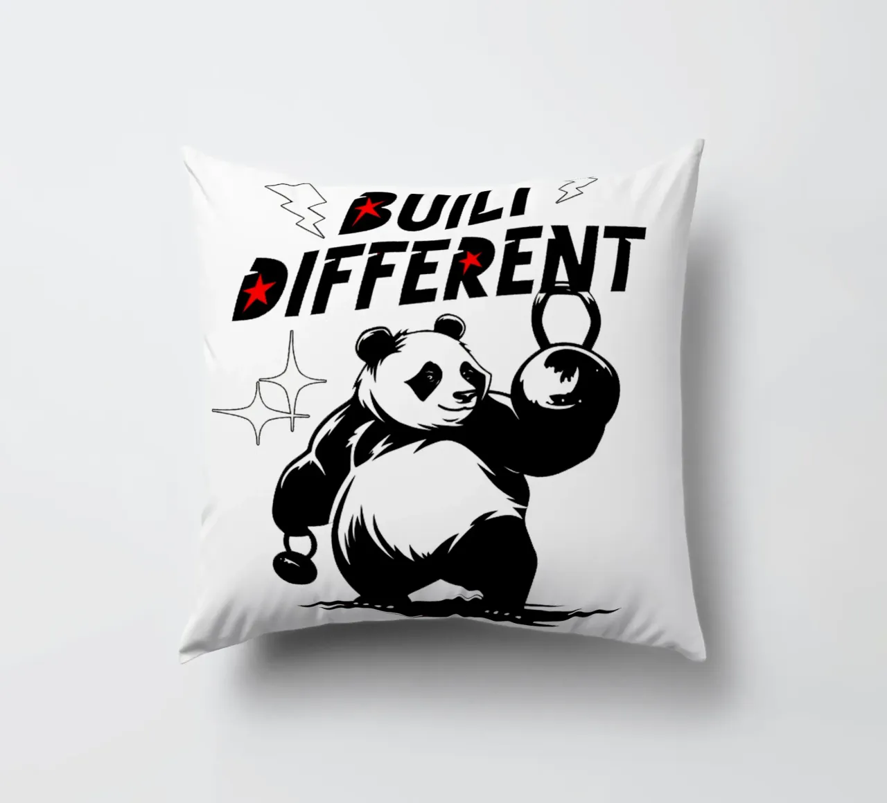 Palestra per panda carini costruita in modo diverso cuscino da Cute