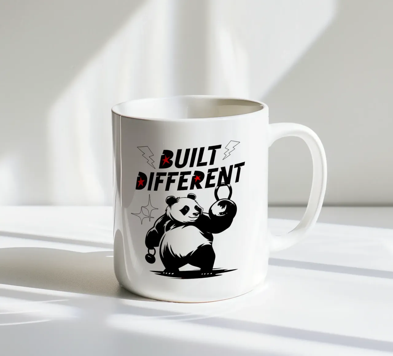 Palestra per panda carini costruita in modo diverso tazza in ceramica da Cute