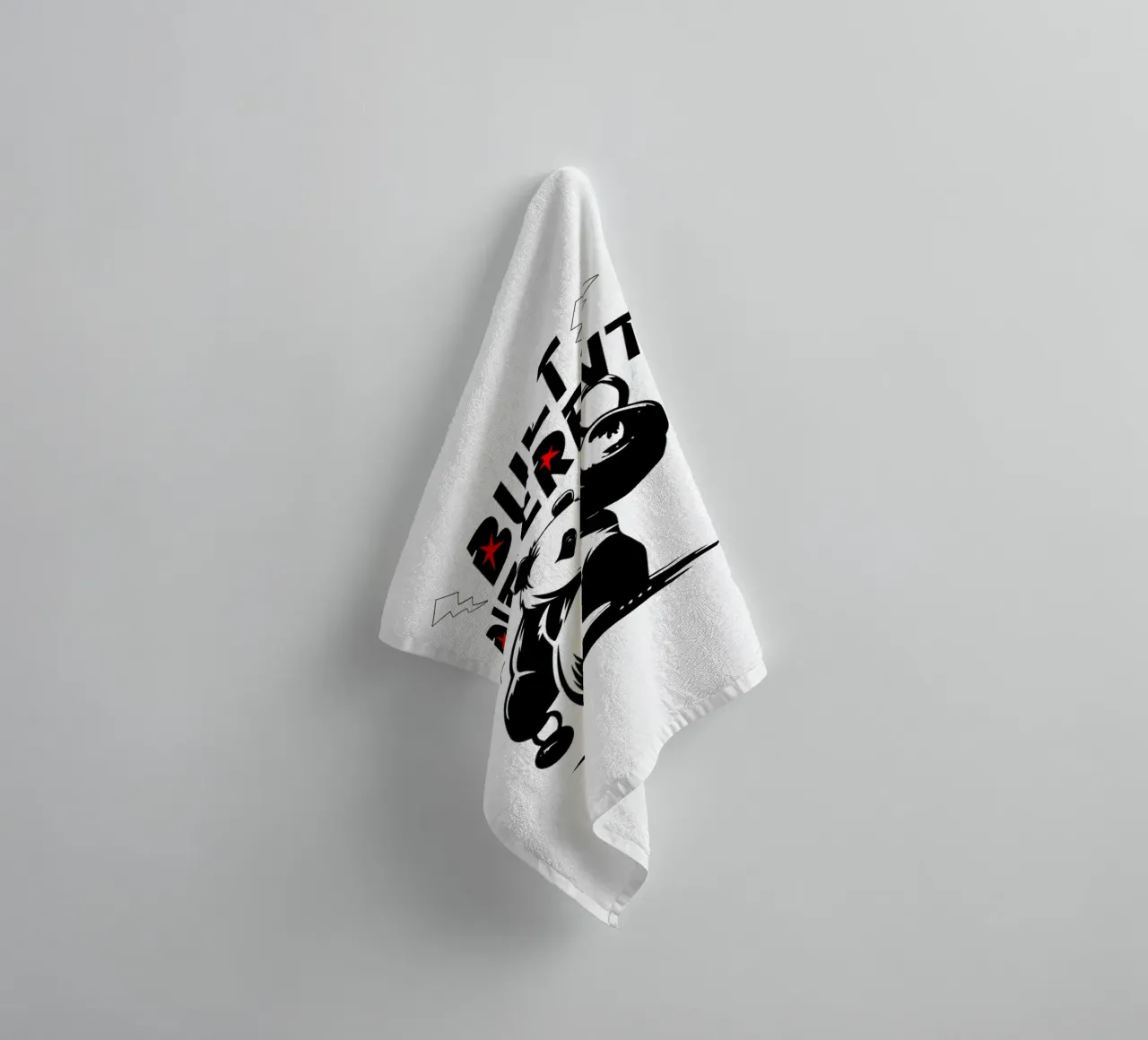 Cute Panda Gym Built Different towel by Cute