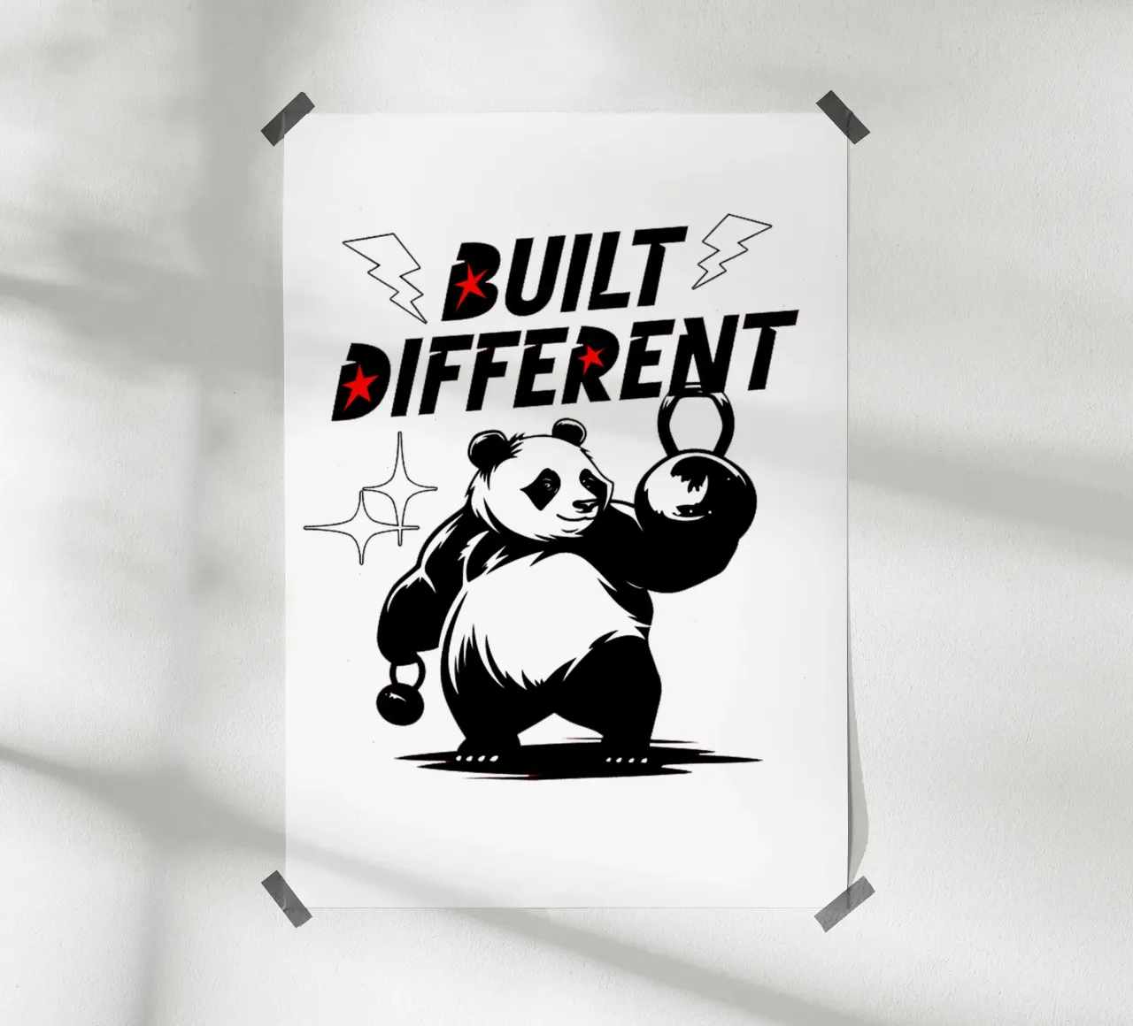 Palestra per panda carini costruita in modo diverso carta hahnemühle da Cute
