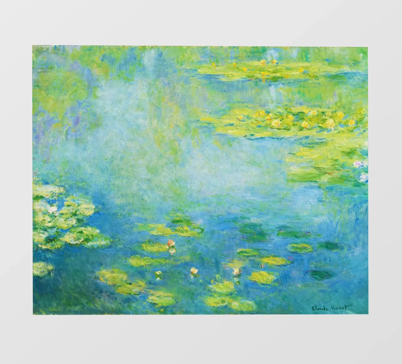 Ninfee di Claude Monet pellicola backlit da Monet Art Prints