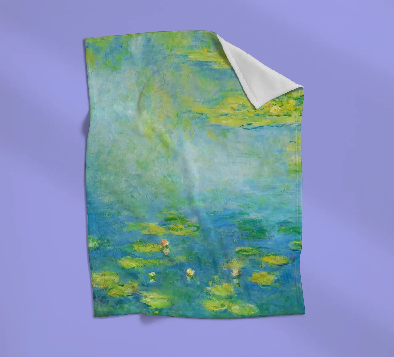 Ninfee di Claude Monet coperta in pile da Monet Art Prints