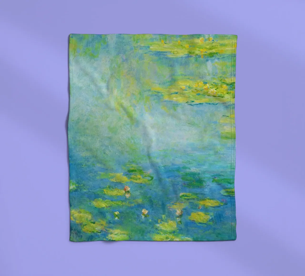 Ninfee di Claude Monet coperta in pile da Monet Art Prints