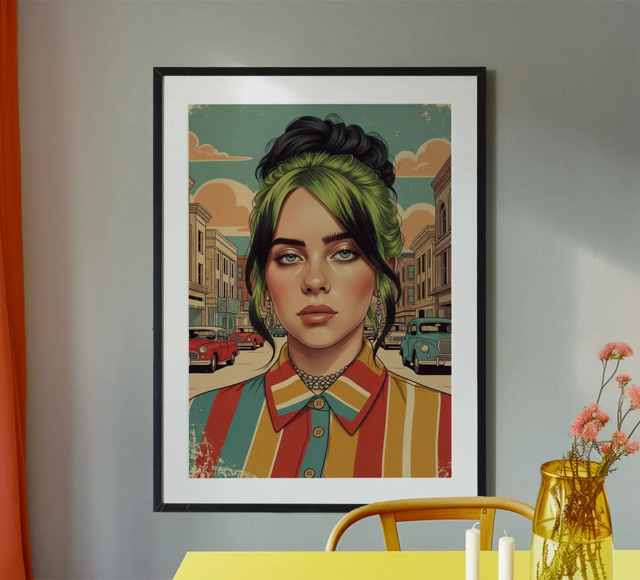 Billie Eilish vintage style hahnemühle by Lembayung art