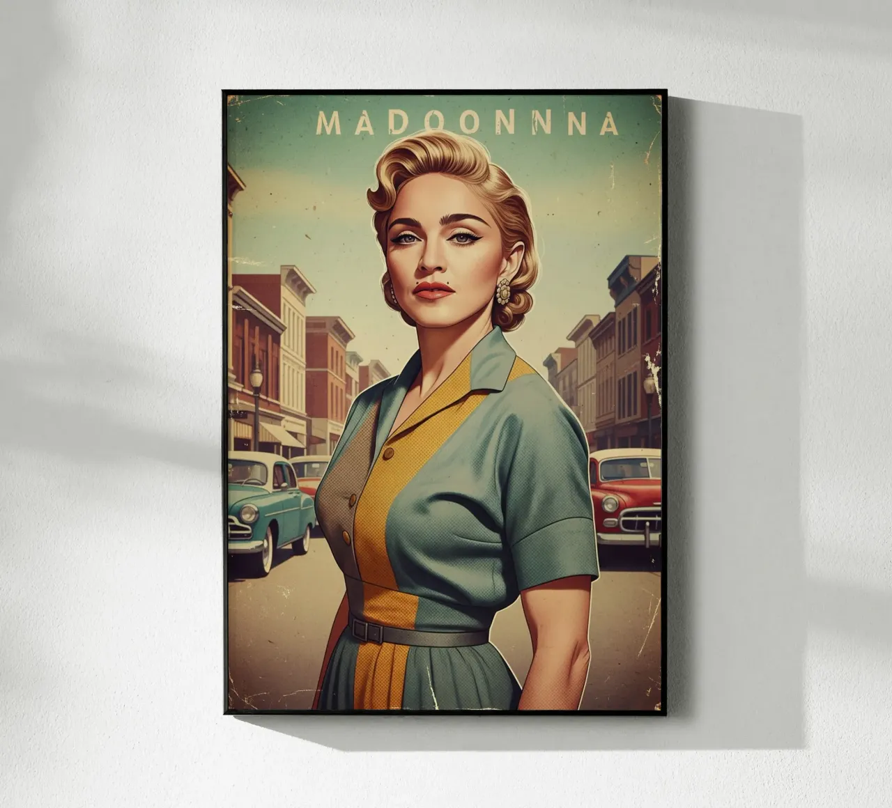 Madonna vintage style acrylic glass by Lembayung art