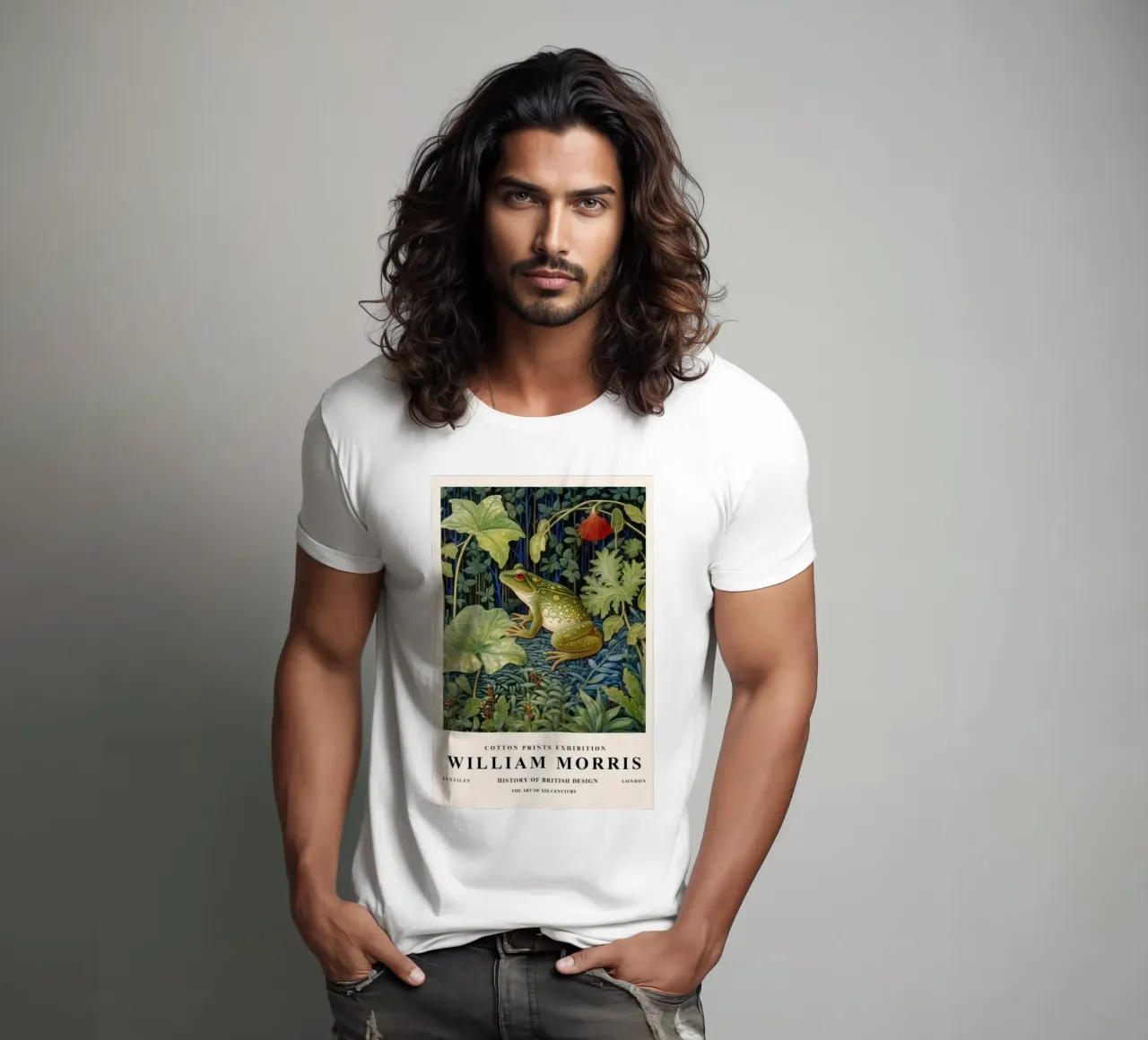 rana in mezzo al bosco con le foglie t-shirt da Ropech Shop