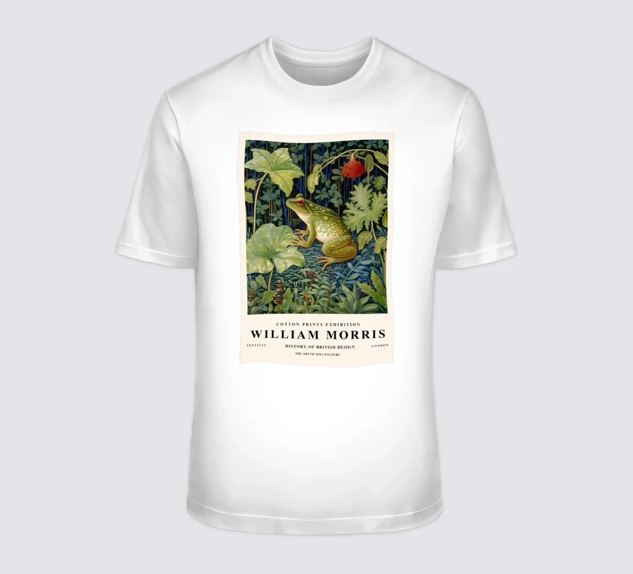rana in mezzo al bosco con le foglie t-shirt da Ropech Shop