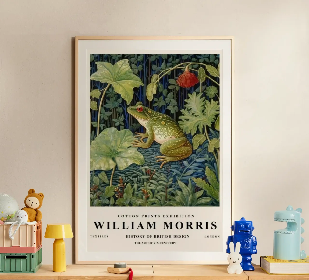 frog in the middle of the forest with leaves hahnemühle by Ropech Shop
