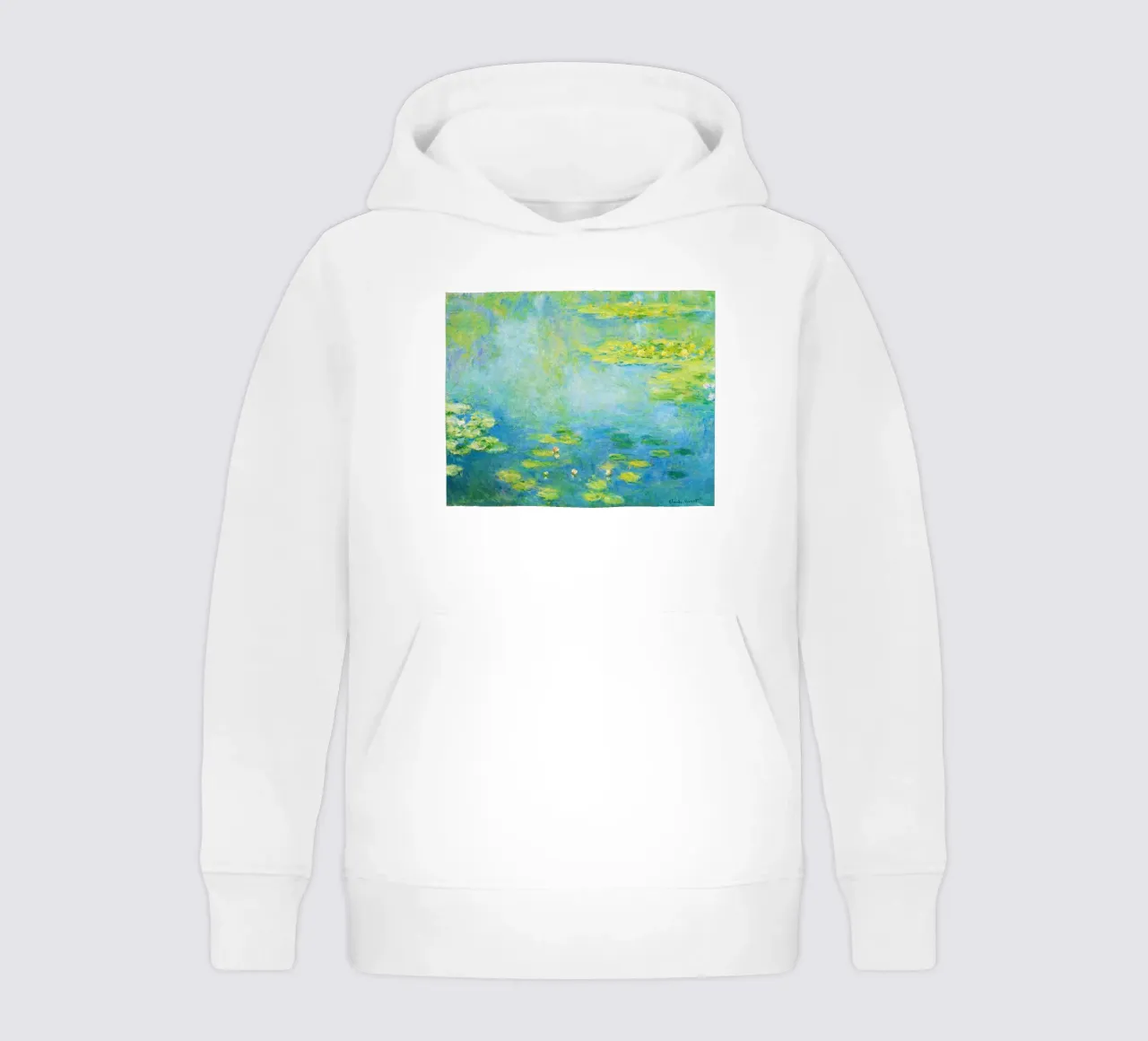 Ninfee di Claude Monet felpa bambino con cappuccio da Art History