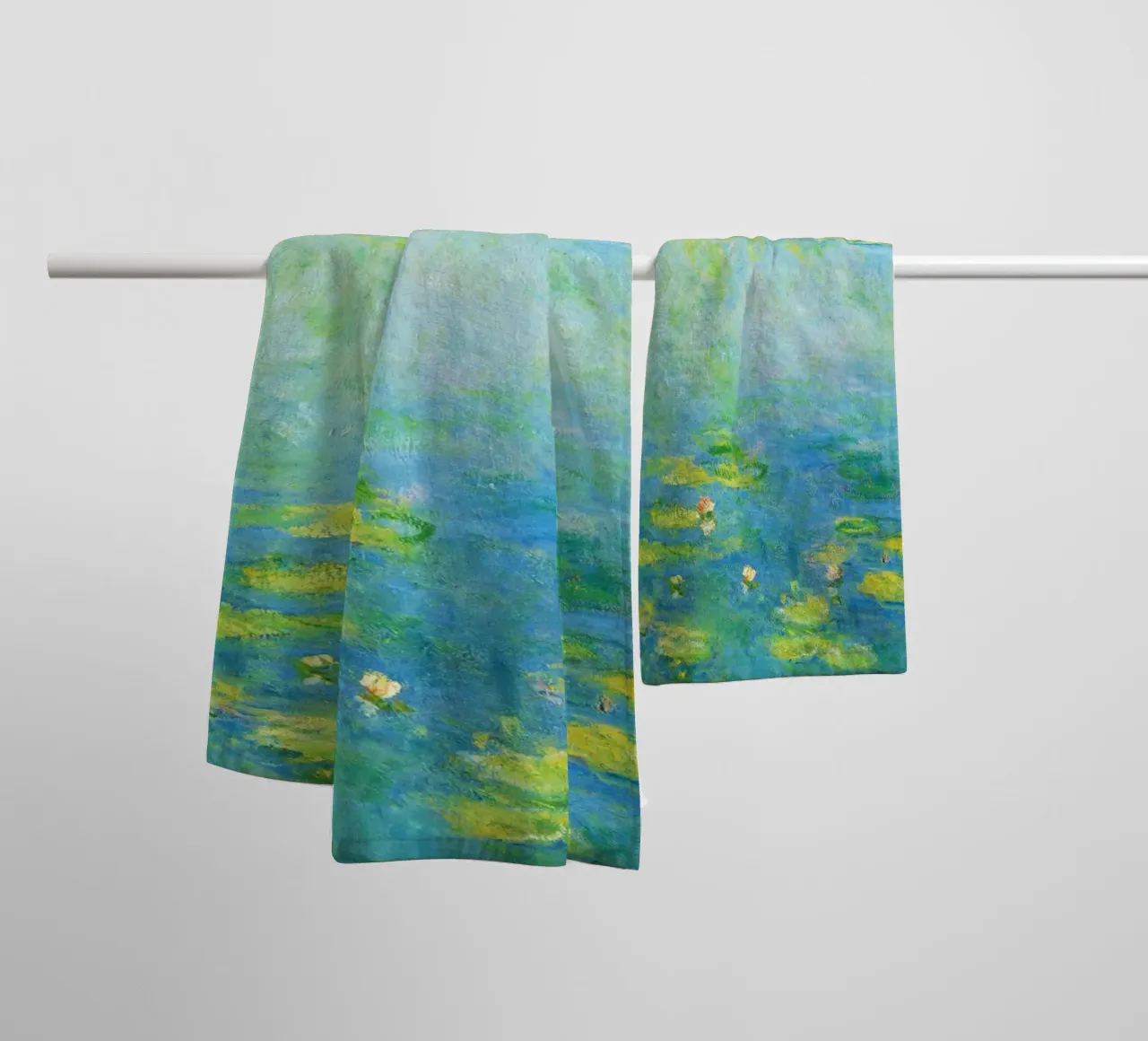 Ninfee di Claude Monet asciugamano da bagno da Art History