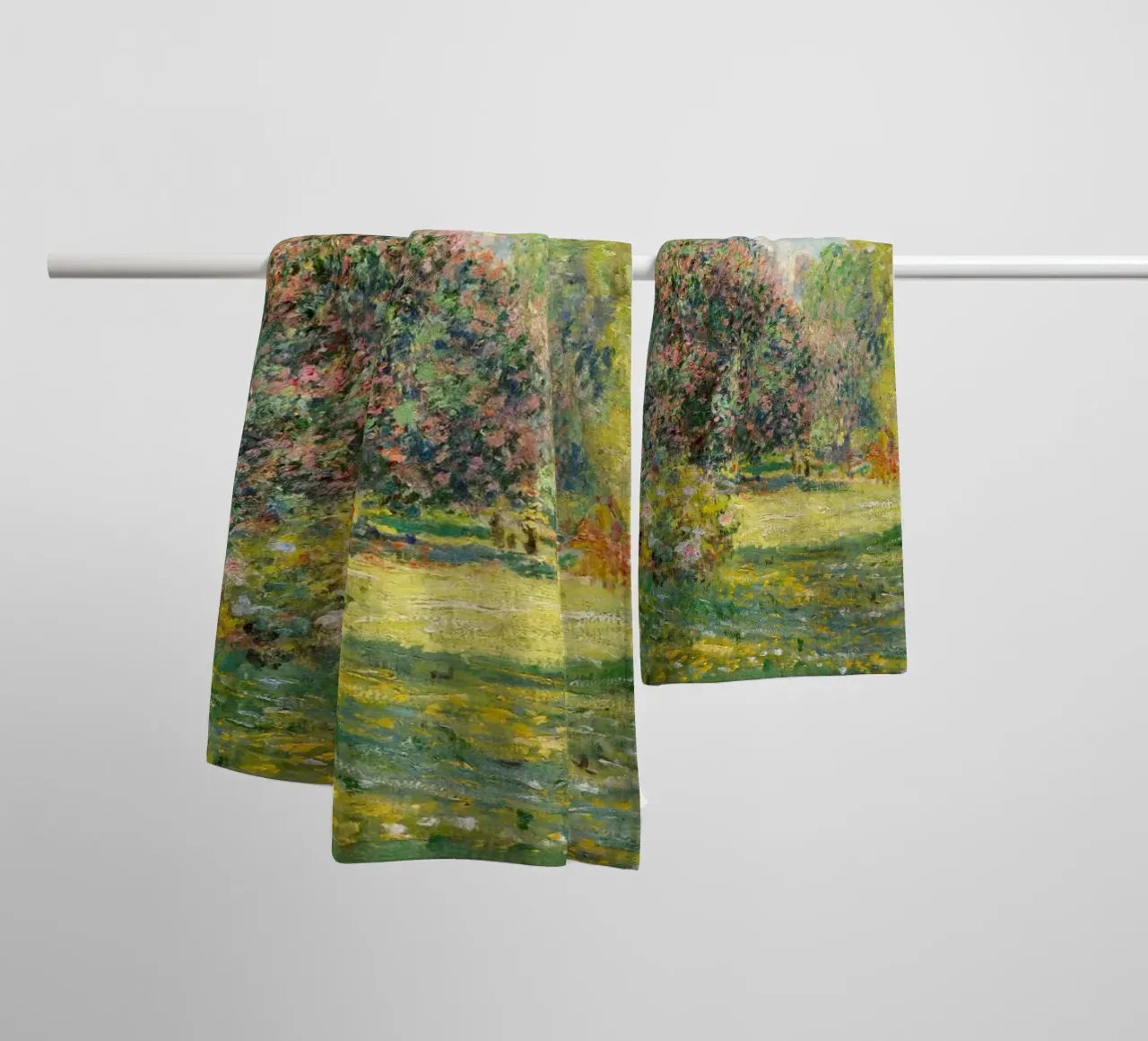 The Parc Monceau (1876) by Claude Monet towel by Art History