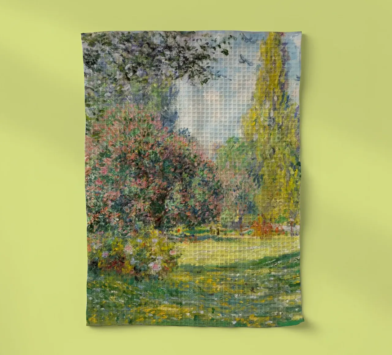 Le parc Monceau (1876) de Claude Monet torchon de Art History