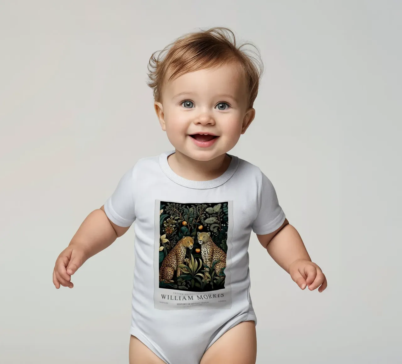 due spaventosi leopardi body neonato maniche corte da Ropech Shop