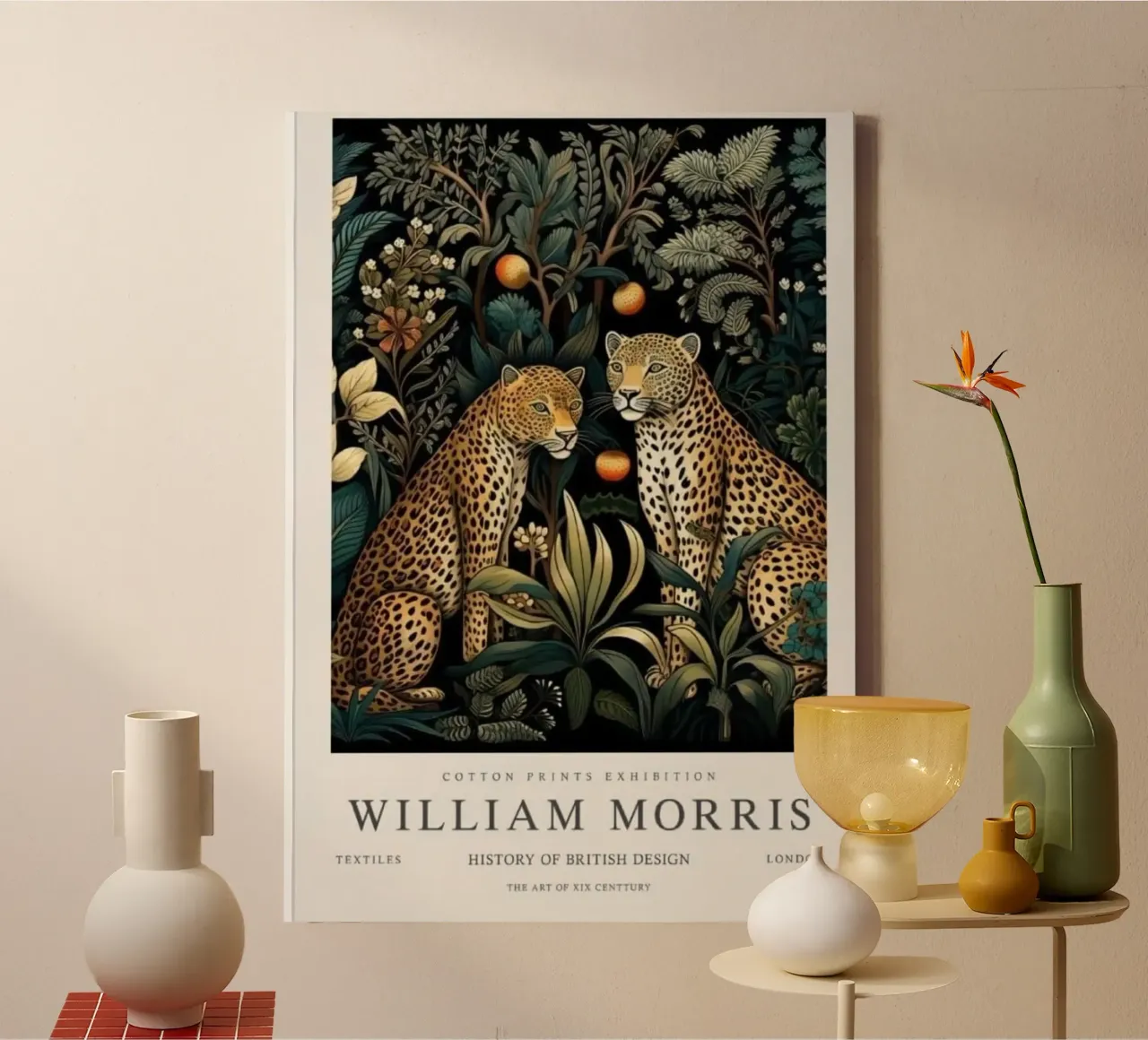 two scary leopards canvas by Ropech Shop