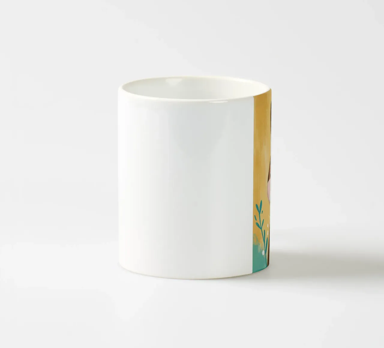 Illustrazione di un coniglietto carino tazza in ceramica da E Cannon