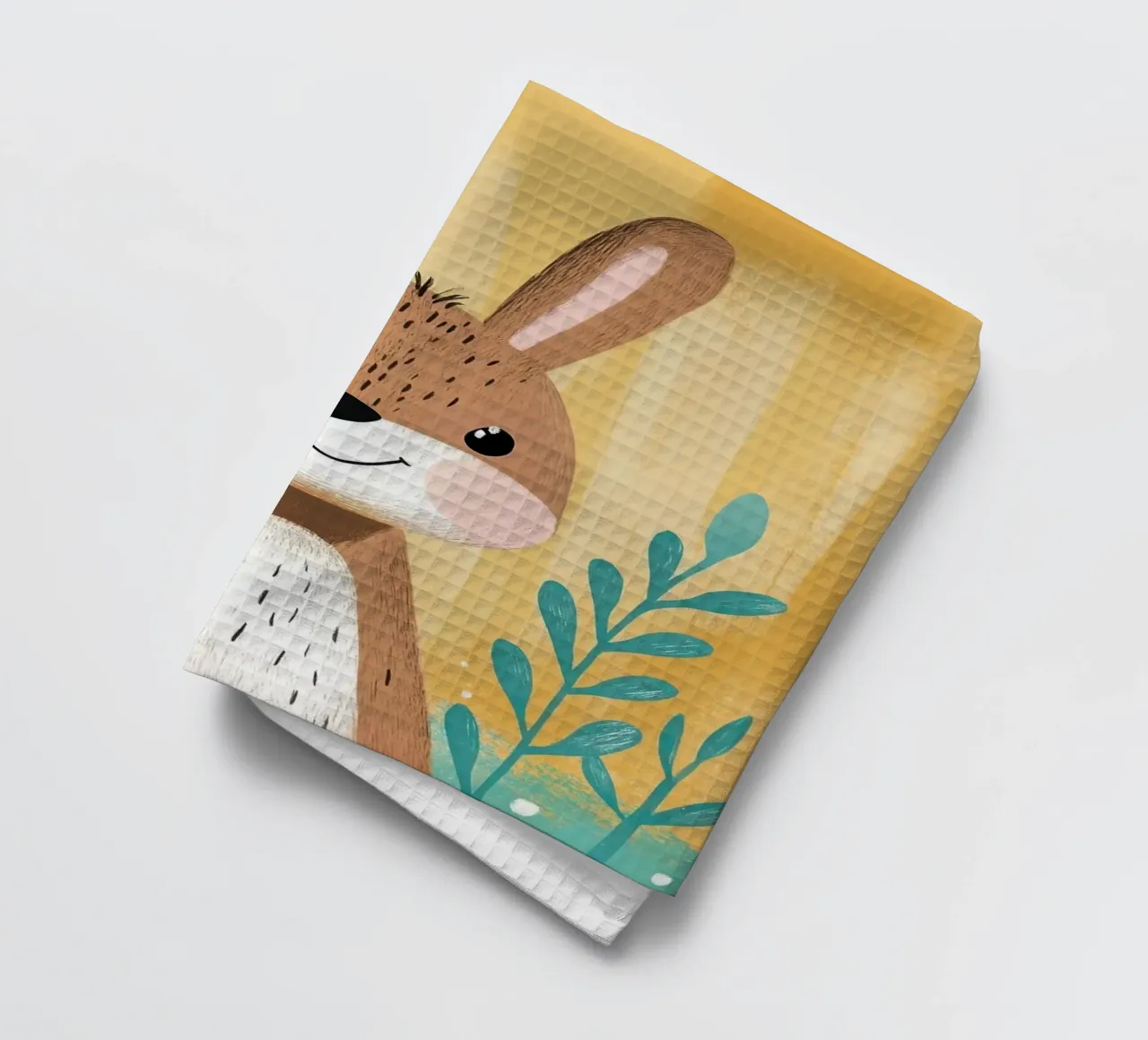 Illustration d'un lapin mignon torchon de E Cannon