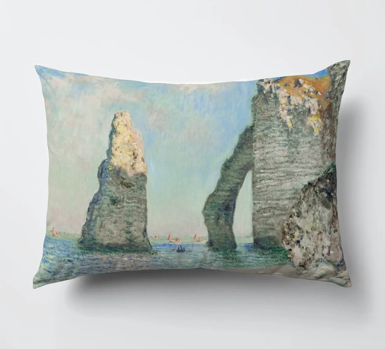 Le scogliere di Étretat di Claude Monet (1885) cuscino da Classic Art Prints