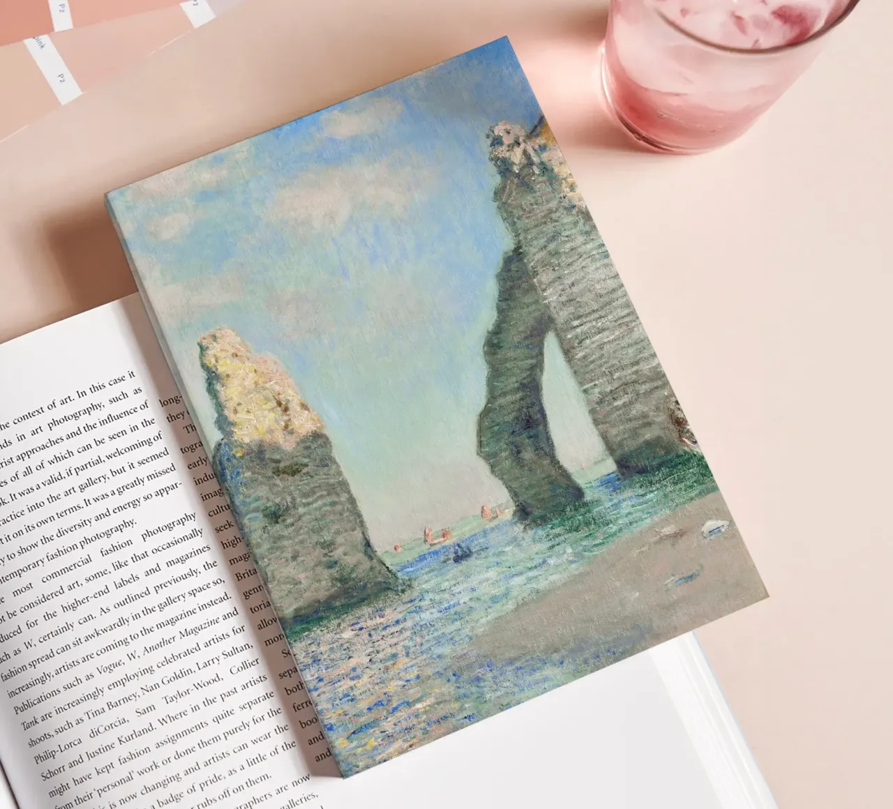 Claude Monet's The Cliffs at Étretat (1885) notebook by Classic Art Prints