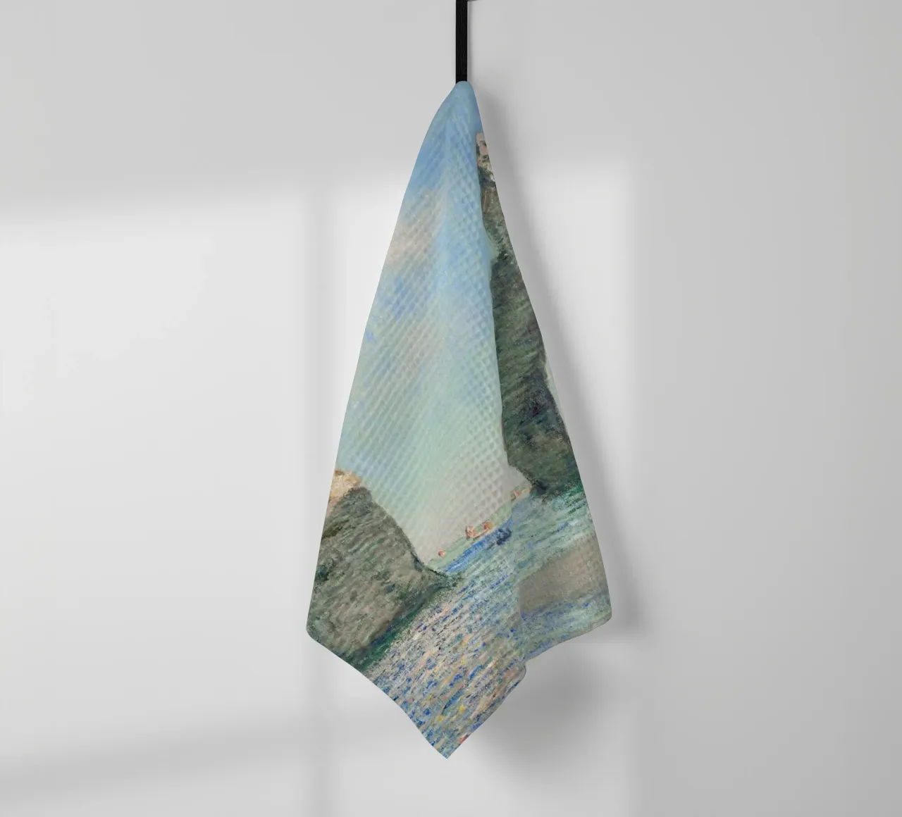 Le scogliere di Étretat di Claude Monet (1885) canovaccio da cucina da Classic Art Prints