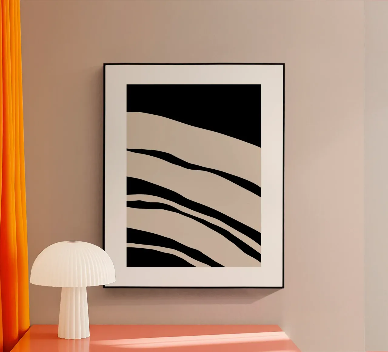 Abstract Lines Contour Wall Art plexiglass da vintageshop