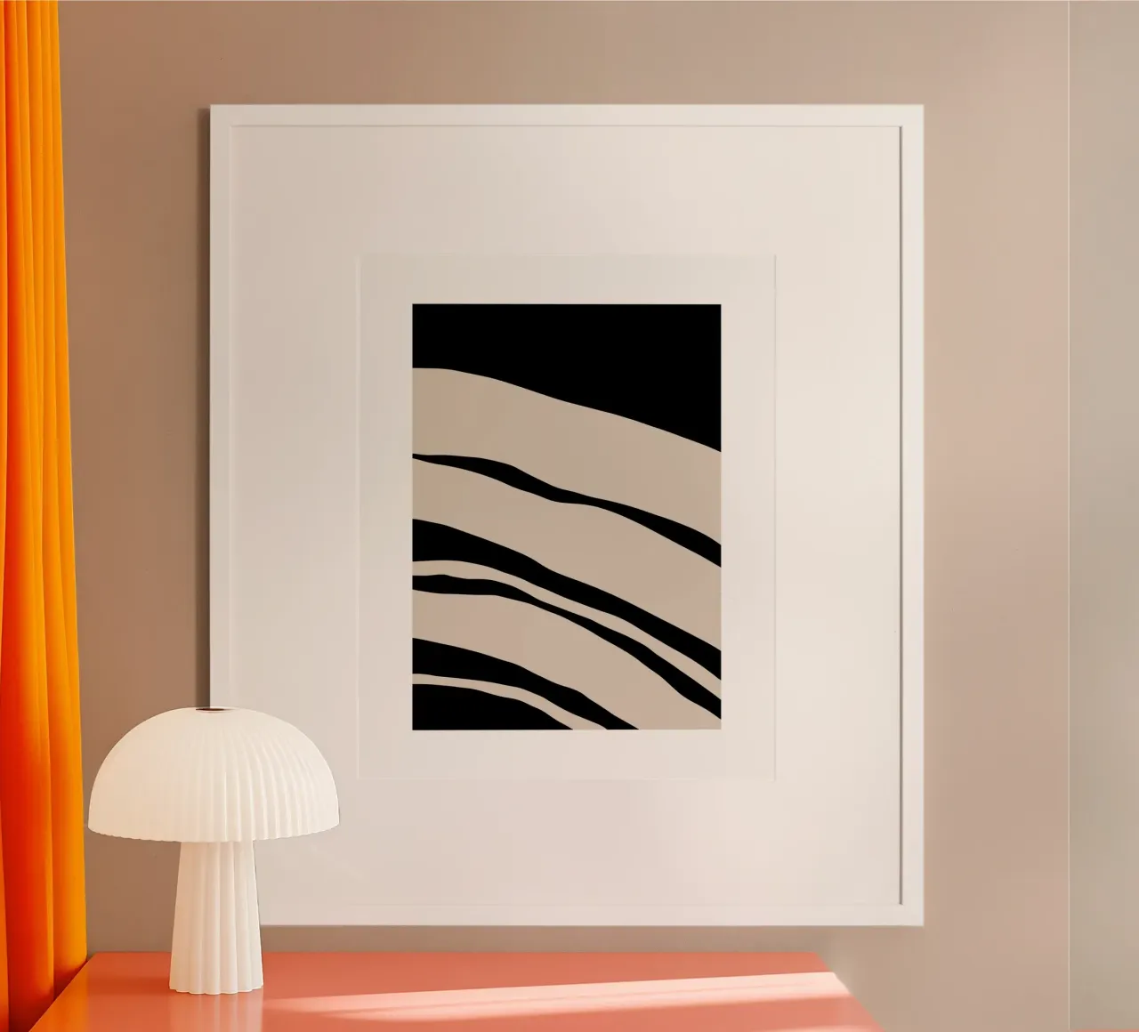 Abstract Lines Contour Wall Art carta hahnemühle da vintageshop