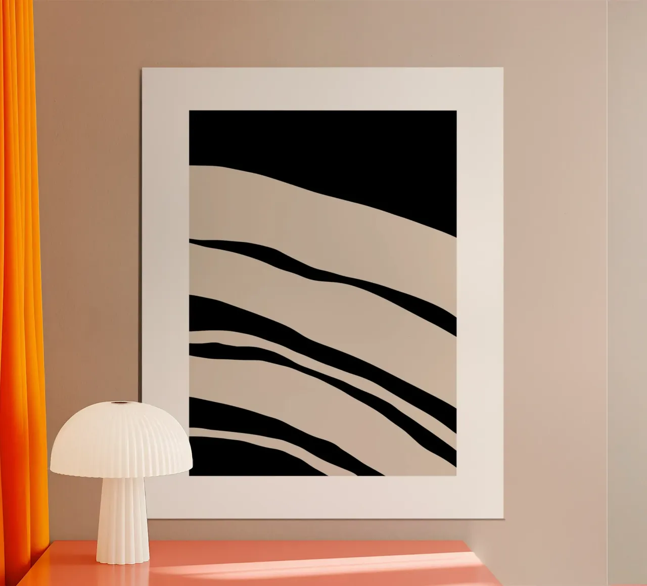 Abstract Lines Contour Wall Art carta hahnemühle da vintageshop