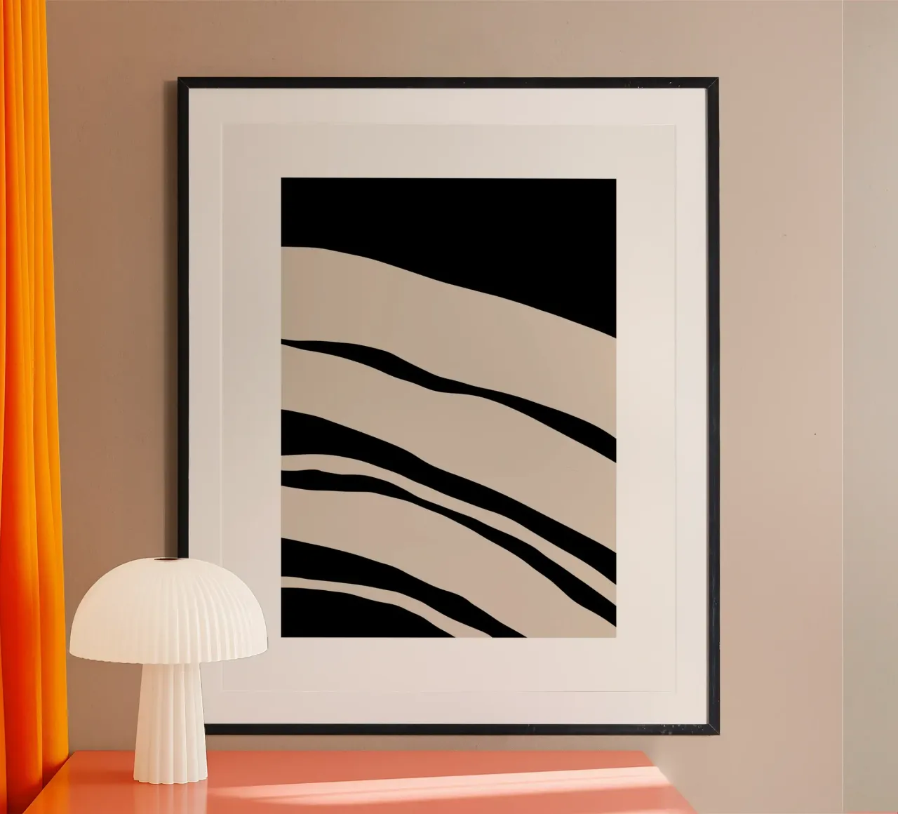 Abstract Lines Contour Wall Art carta hahnemühle da vintageshop