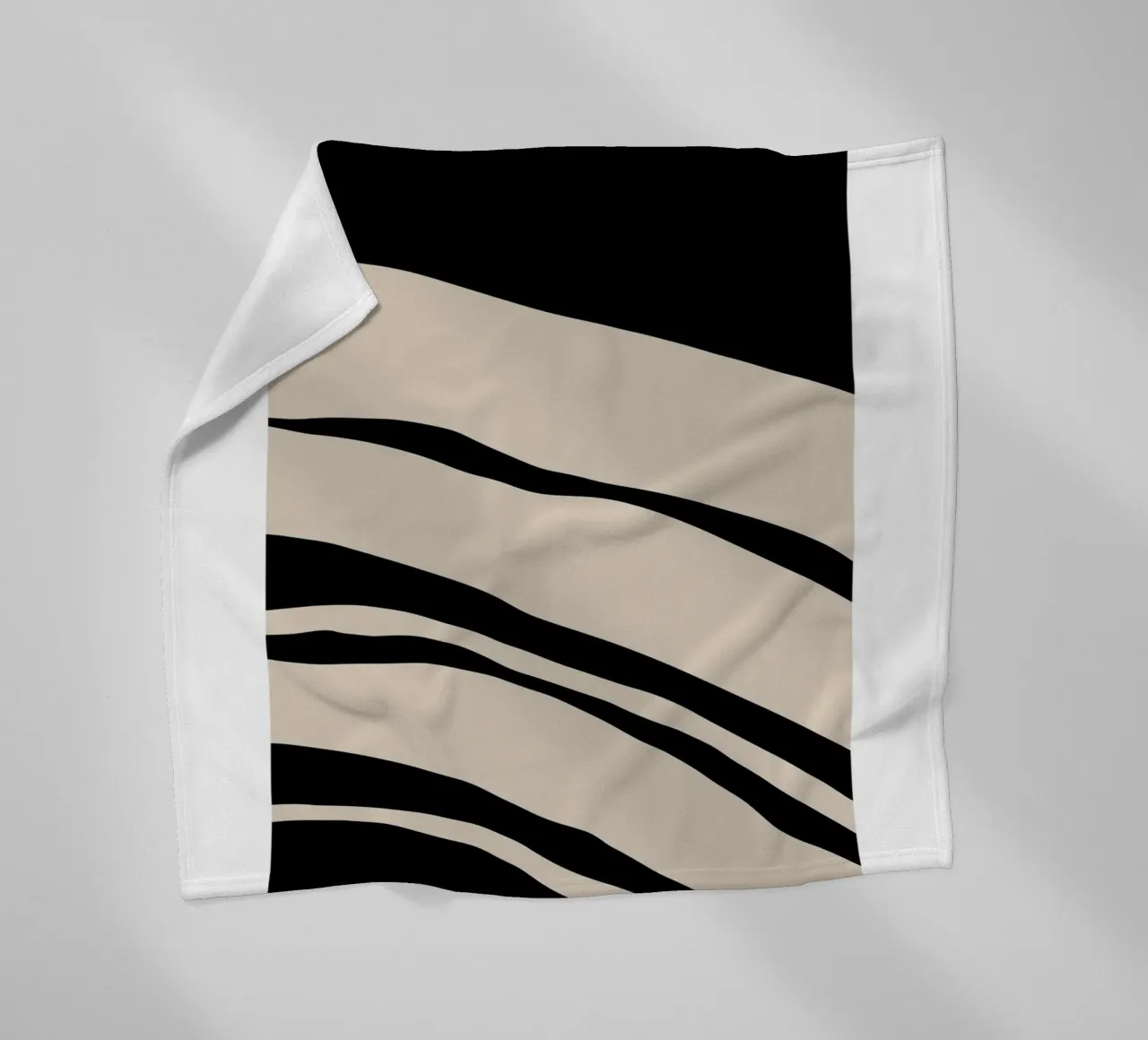 Abstract Lines Contour Wall Art coperta in pile da vintageshop