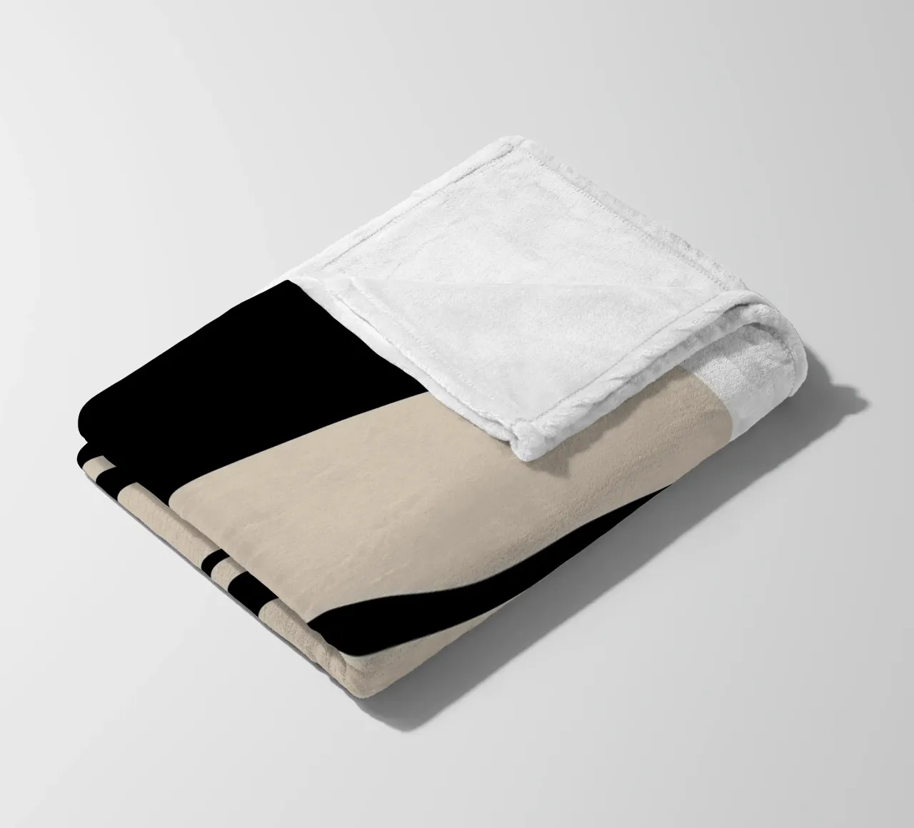 Abstract Lines Contour Wall Art coperta in pile da vintageshop
