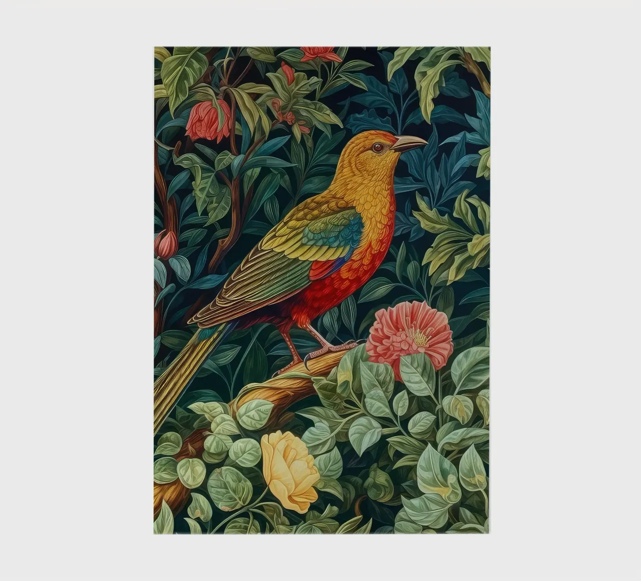 uccelli appollaiati sui rami degli alberi in fiore diario da Ropech Shop