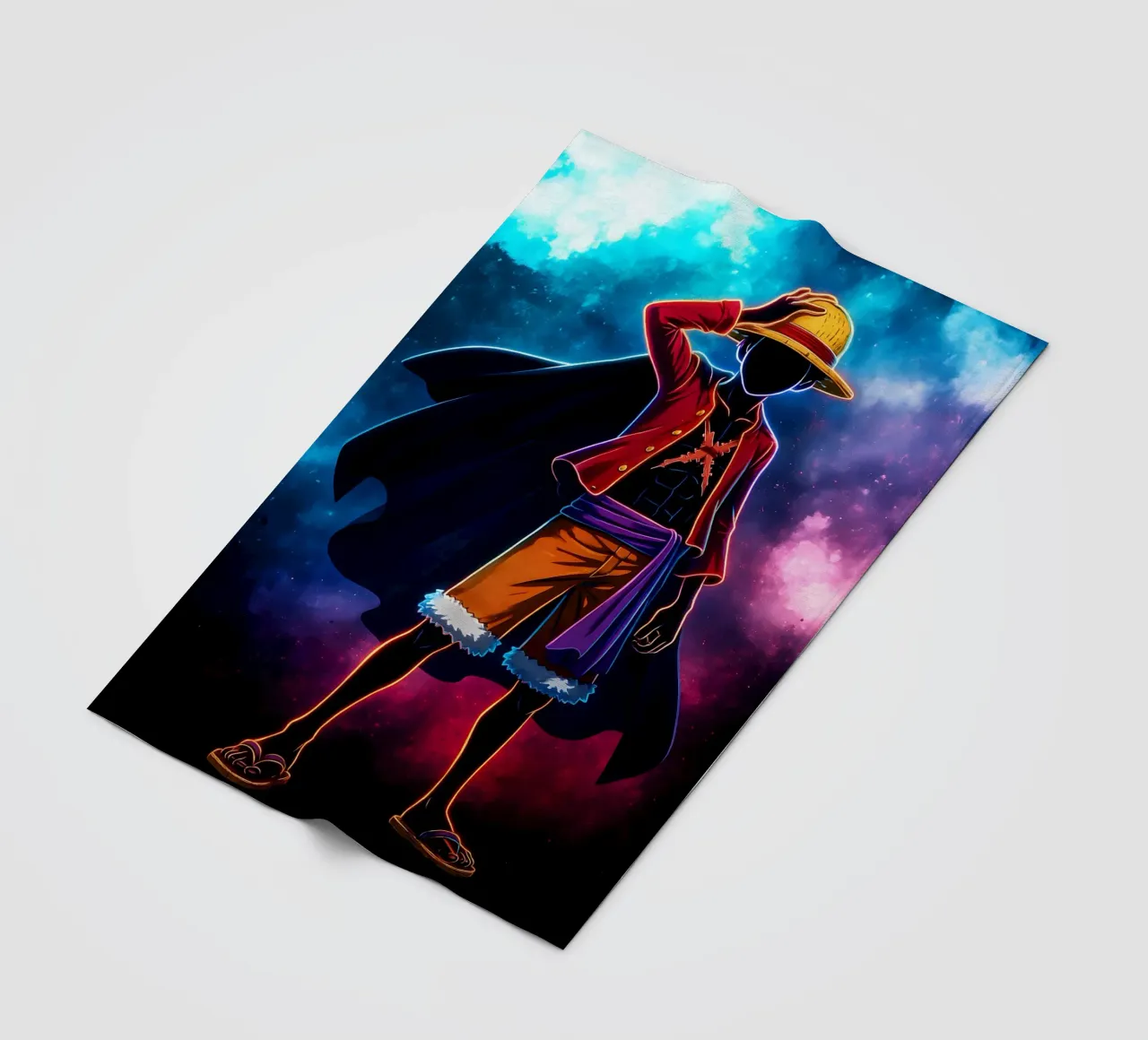 Soul Of One piece Monkey D. Luffy coperta in pile da DGSoulheroes