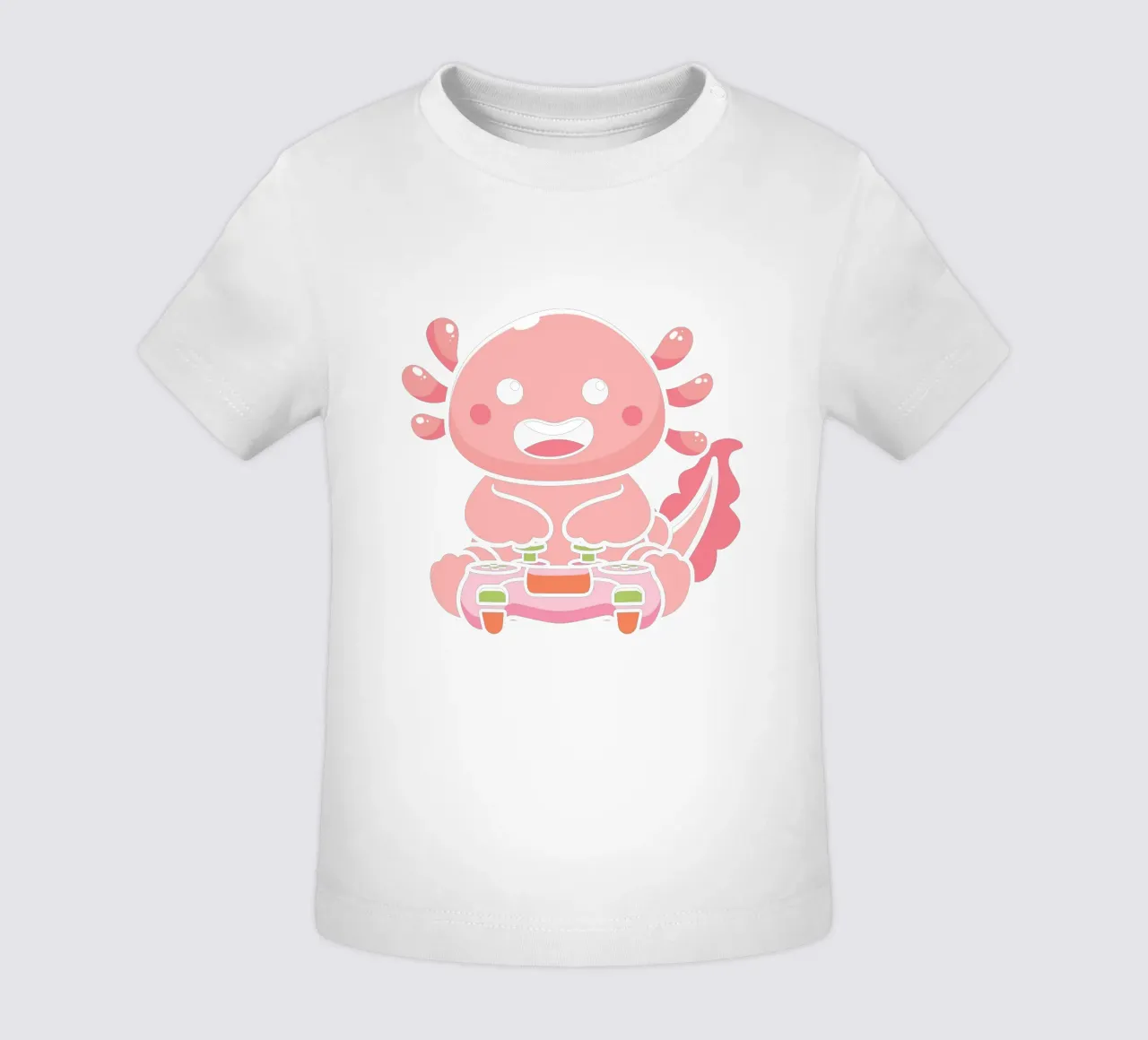Axolotl and video game maglietta neonato da edsonramosart