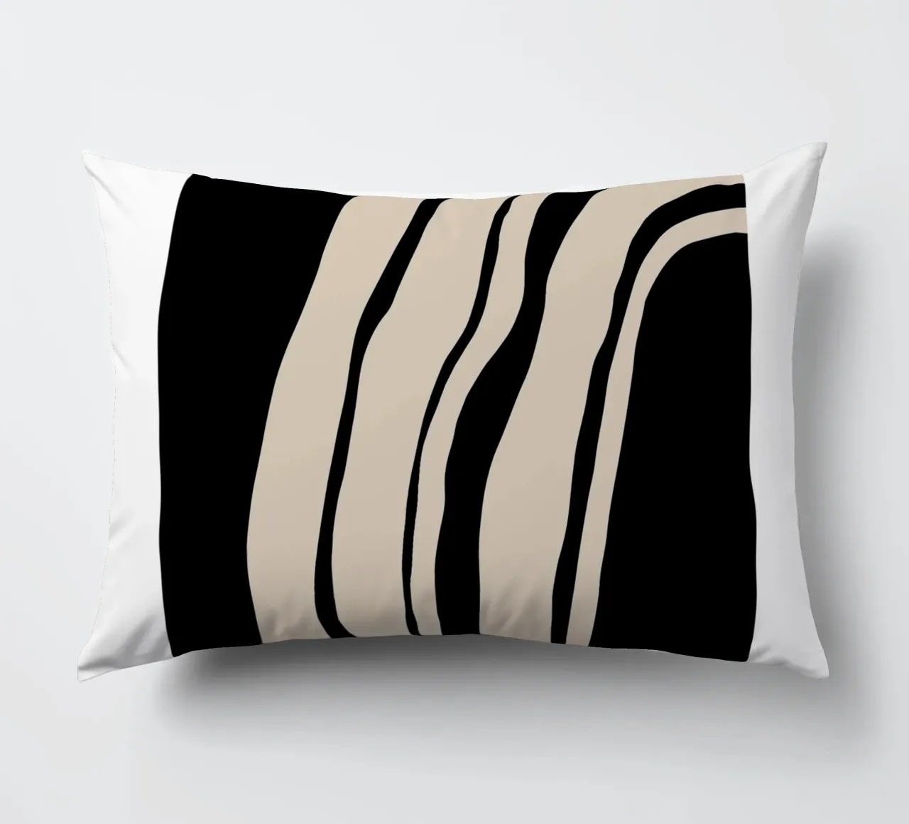 Abstract Lines Contour Wall Art 1 cuscino da vintageshop