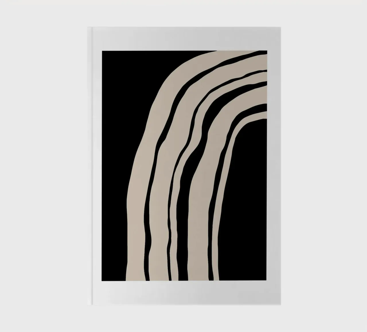 Abstract Lines Contour Wall Art 1 notebook by vintageshop