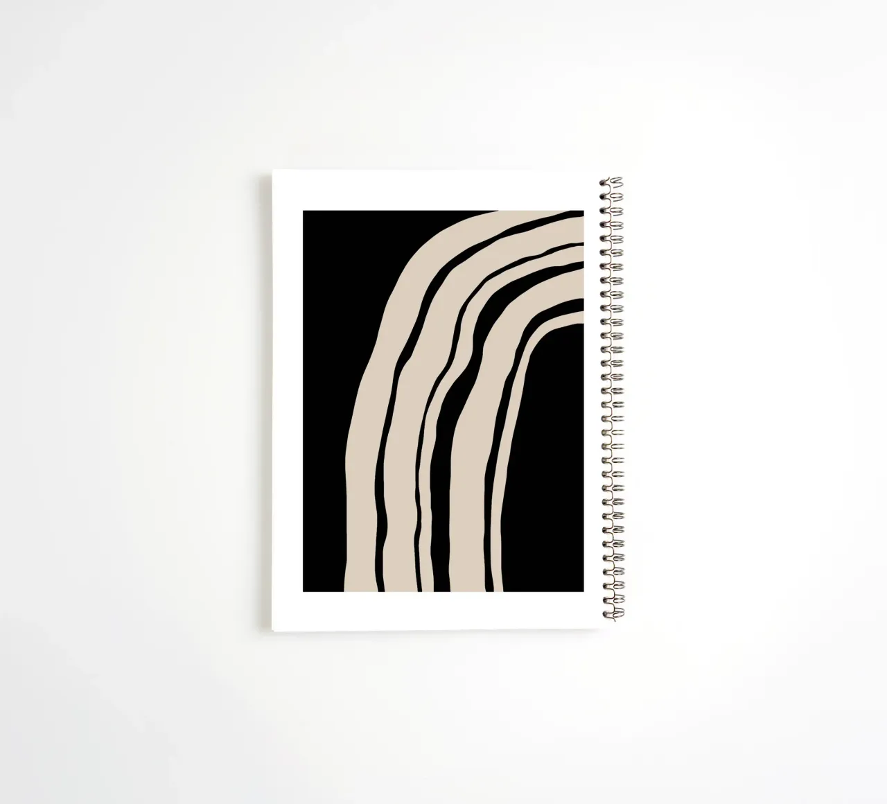 Abstract Lines Contour Wall Art 1 diario ad anelli da vintageshop