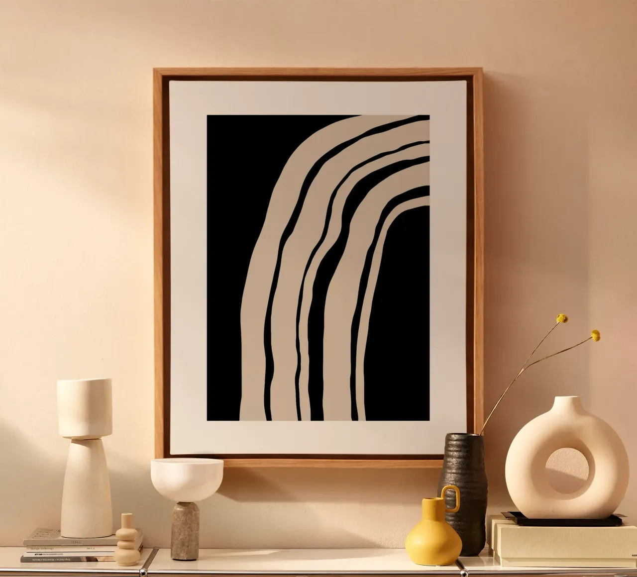 Abstract Lines Contour Wall Art 1 canvas van vintageshop